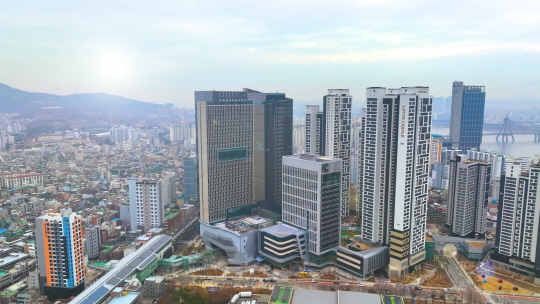 서울 광진구 자양동 소재 '리마크빌 이스트폴' 외부 전경. [KT에스테이트 제공]